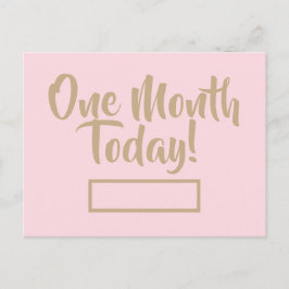 Carte postale un mois aujourd'hui