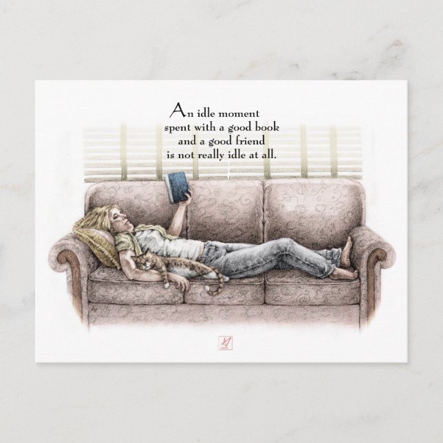Carte Postale Un moment inactif - Personnalisable (Devant)