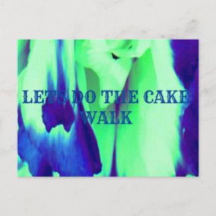 Carte Postale Un motif amusant permet de faire de la cakewalk bl
