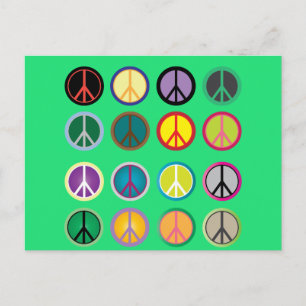 Carte Postale Un motif haut en couleur des années 60