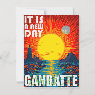 Carte Postale Un nouveau jour - Continuez !