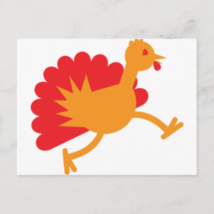 Carte Postale Un oiseau de Turquie en fuite !