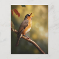 Un oiseau qui chante le matin