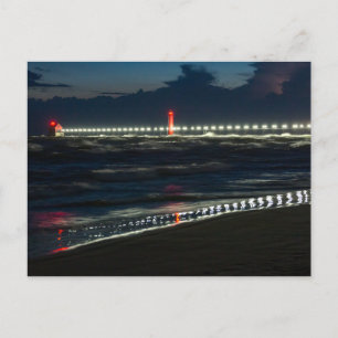 Carte Postale Un orage au parc d'état de Grand Haven
