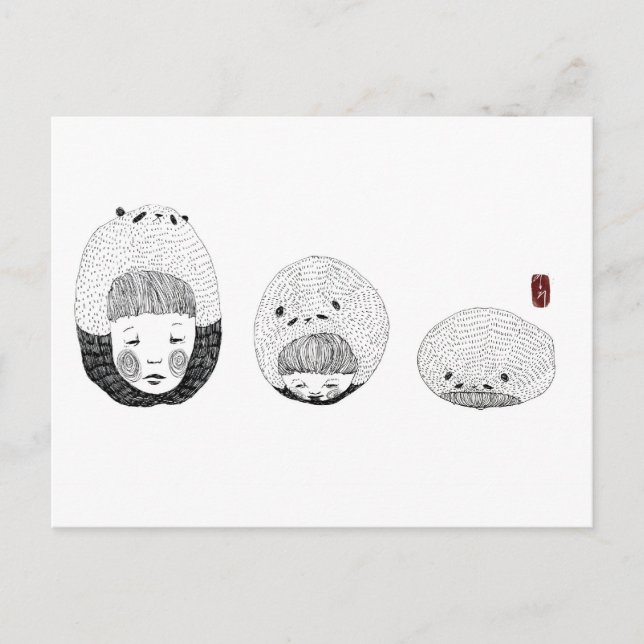 Carte Postale Un panda ennuyeux (Devant)