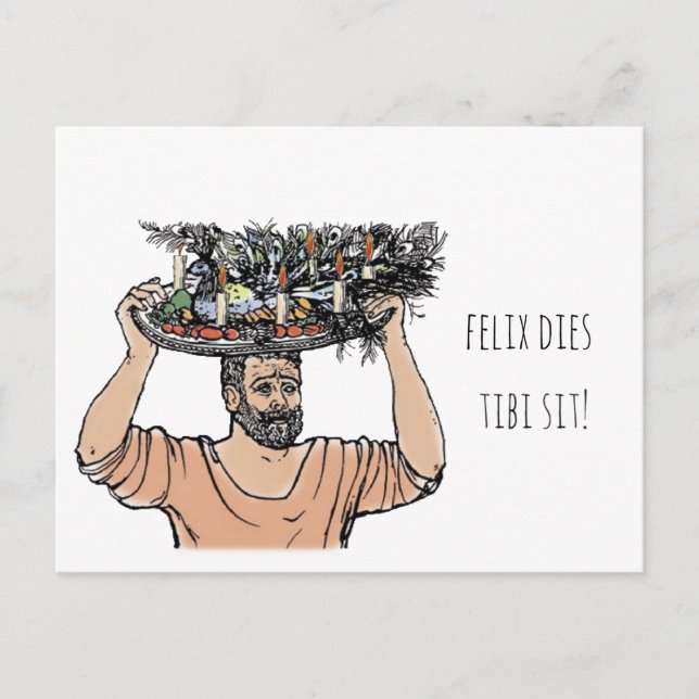 Carte Postale Un paon d'anniversaire de Grumio (Devant)