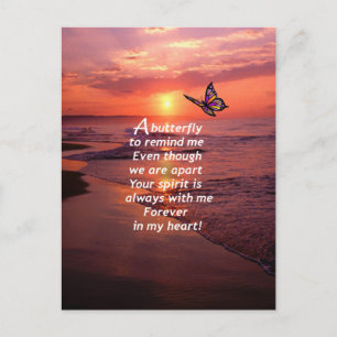 Carte Postale Un papillon pour me rappeler