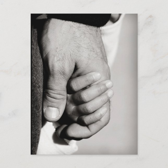 Carte Postale Un père confiant l'amour protecteur (Devant)