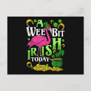 Carte Postale Un petit peu irlandais aujourd'hui Flamant de la S