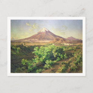Carte Postale Un petit volcan dans la campagne mexicaine, 1887