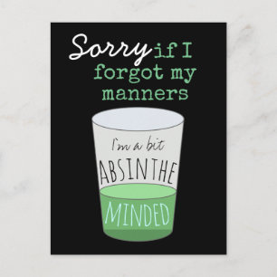 Carte Postale Un Peu Absinthe À L'Esprit