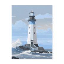 Un phare de peinture bleue