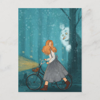 Carte Postale Un pied dans la forêt.