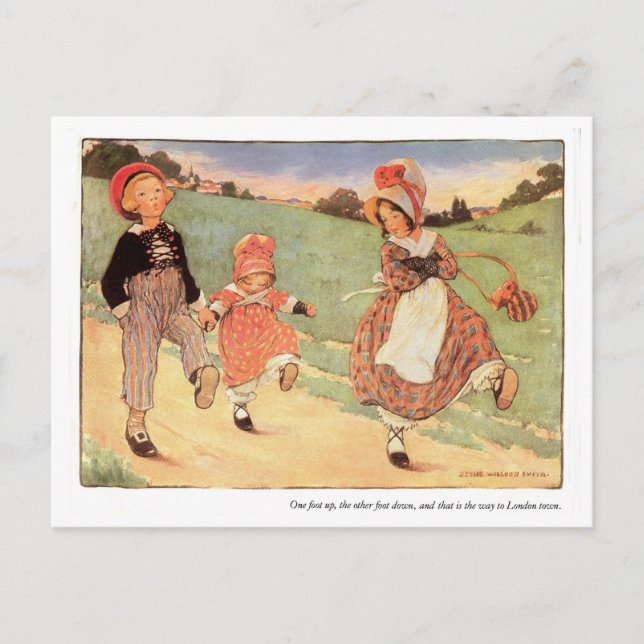 Carte Postale Un Pied Vers Le Haut, Un Pied Vers Le Bas (Devant)