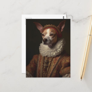 Carte Postale Un portrait de chien historique