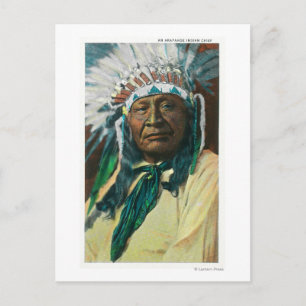 Carte Postale Un portrait en chef indien d'ArapahoeColorado