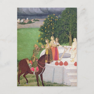 Carte Postale Un Prince implorant de l'eau aux femmes dans un pu