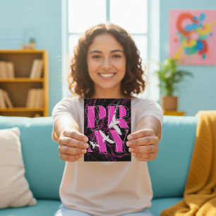 Carte Postale Un rappel simple priez pour la foi chrétienne