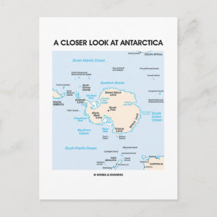 Carte Postale Un Regard Sur L'Antarctique (Carte De L'Antarctiqu
