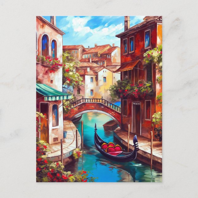 Carte Postale Un rêve vénitien | Gondola sur le Grand Canal (Devant)