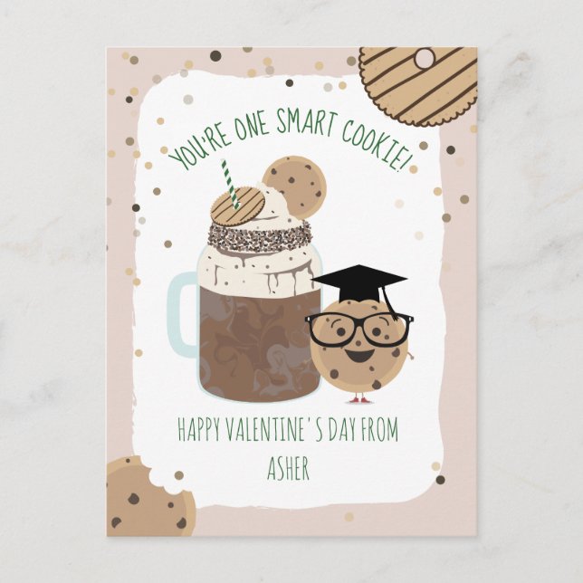 Carte Postale Un Saint Biscuit Intelligent & Milkshake pour la S (Devant)