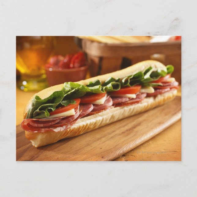 Carte Postale Un sandwich italien avec 2 (Devant)