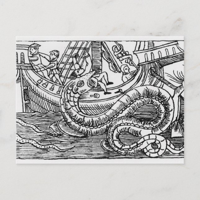Carte Postale Un Serpent De Mer (Devant)