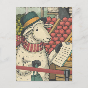 Carte Postale Un Shopping Vintage