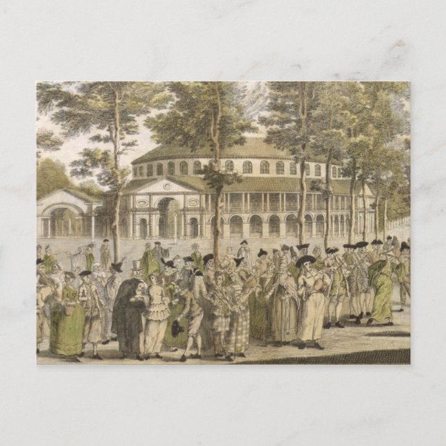 Carte Postale Un spectacle dans les jardins de Ranelagh, avec la (Devant)