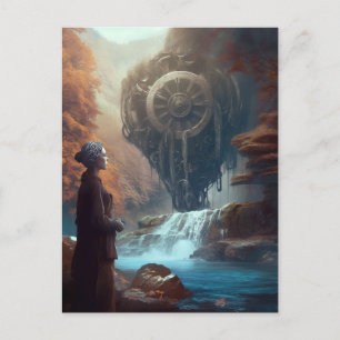 Carte Postale Un spectacle étrange dans la nature Cascade de Ste