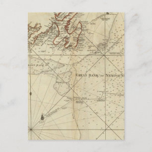 Carte Postale Un Tableau Des Banques De Terre-Neuve