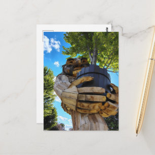 Carte Postale Un troll tenant un arbre pour protéger la nature