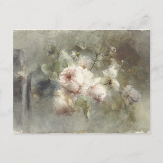 Carte Postale Un vase avec des roses de Margaretha Roosenboom (1 (Devant)