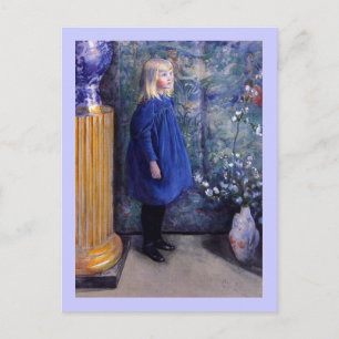 Carte Postale Una en robe bleue