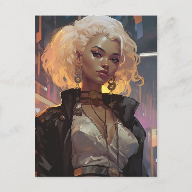 Carte Postale Une belle femme (Devant)