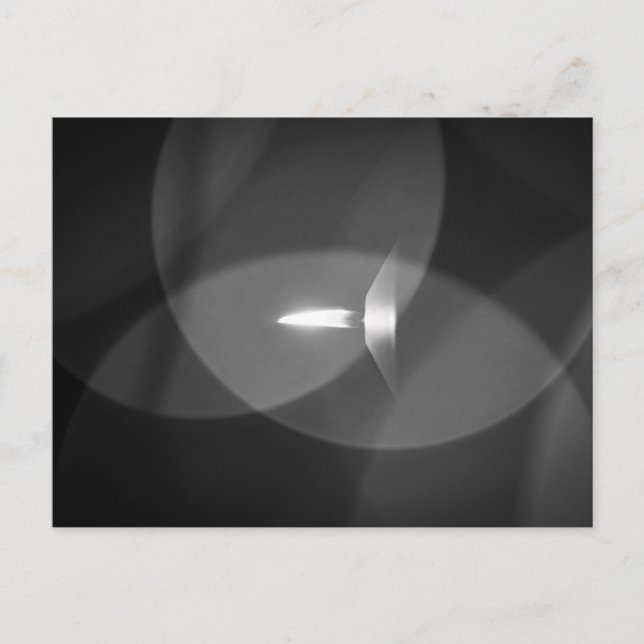 Carte Postale Une bougie brûlante (Devant)