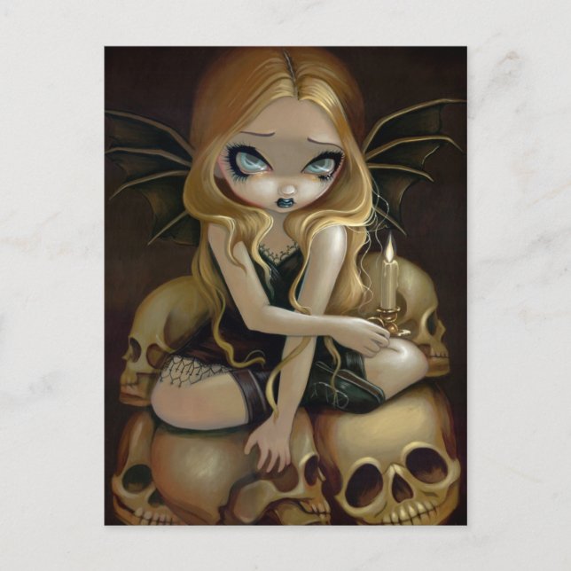 Carte postale "Une bougie dans l'obscurité" (Devant)