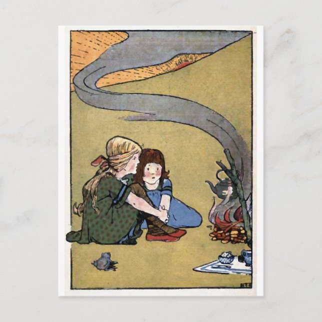 Carte Postale Une bouilloire observée ne bout jamais le cru (Devant)