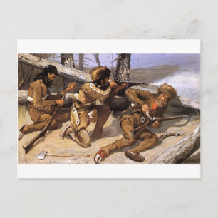 Carte Postale Une brosse avec les Redskins par Frederic Remingto
