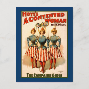 Carte Postale Une campagne féminine contentée