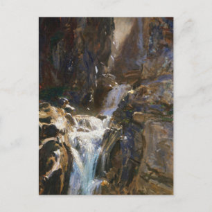 Carte Postale Une cascade par John Singer Sargent