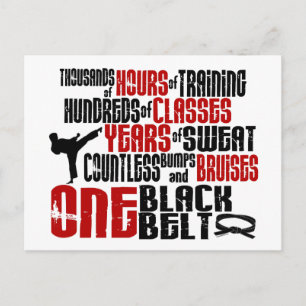 Carte Postale UNE Ceinture noire 2 KARATE T-SHIRTS & APPAREL