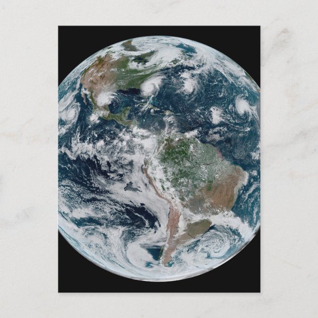 Carte Postale Une Chaîne Perdue De Cyclones Tropicaux (Devant)