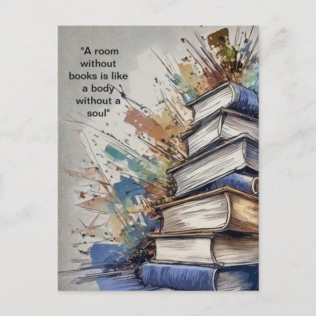 Carte Postale Une chambre sans livres (Devant)