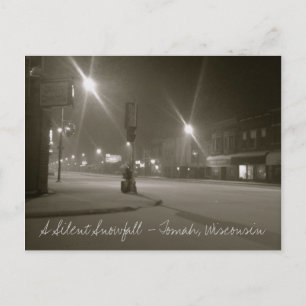 Carte Postale Une chute de neige silencieuse - Tomah, Wisconsin