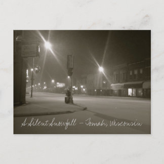 Carte Postale Une chute de neige silencieuse - Tomah, Wisconsin
