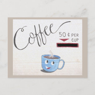 Carte Postale Une Coupe De Café