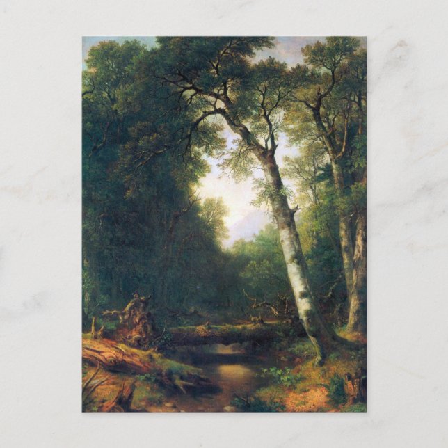 Carte Postale Une crique dans les bois par Asher Brown Durand (Devant)