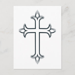 Carte Postale Une croix latine typique