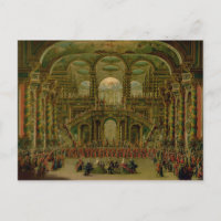 Une danse dans un palais rococo baroque